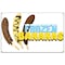 Signmission Frozen Bananas Banner Heavy Duty 13 Oz Vinyl with Grommets B-60 Frozen Bananas - alternate 1